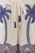 Palm Trees Richelieu Short - Blue