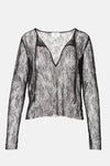 Luna Lace Sequinned Top