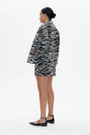 Bessie Jacket - Black Whisper Zebra