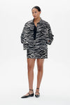 Bessie Jacket - Black Whisper Zebra