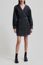 Andorra Denim Dress - Black