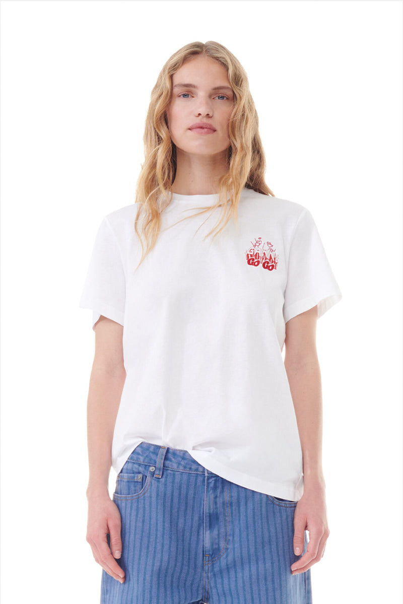 Thin Jersey GoGo Relaxed T - Shirt - Bright White