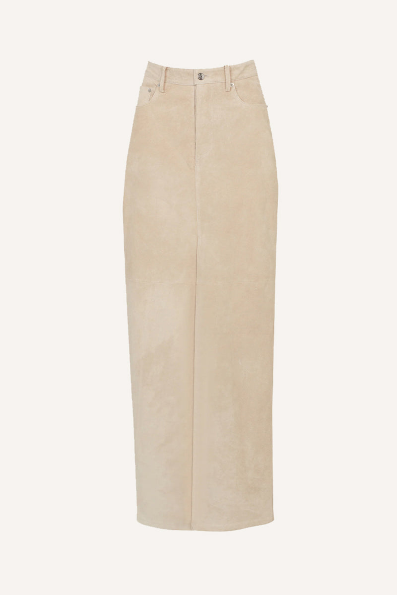 Chicago Suede Skirt - Creme