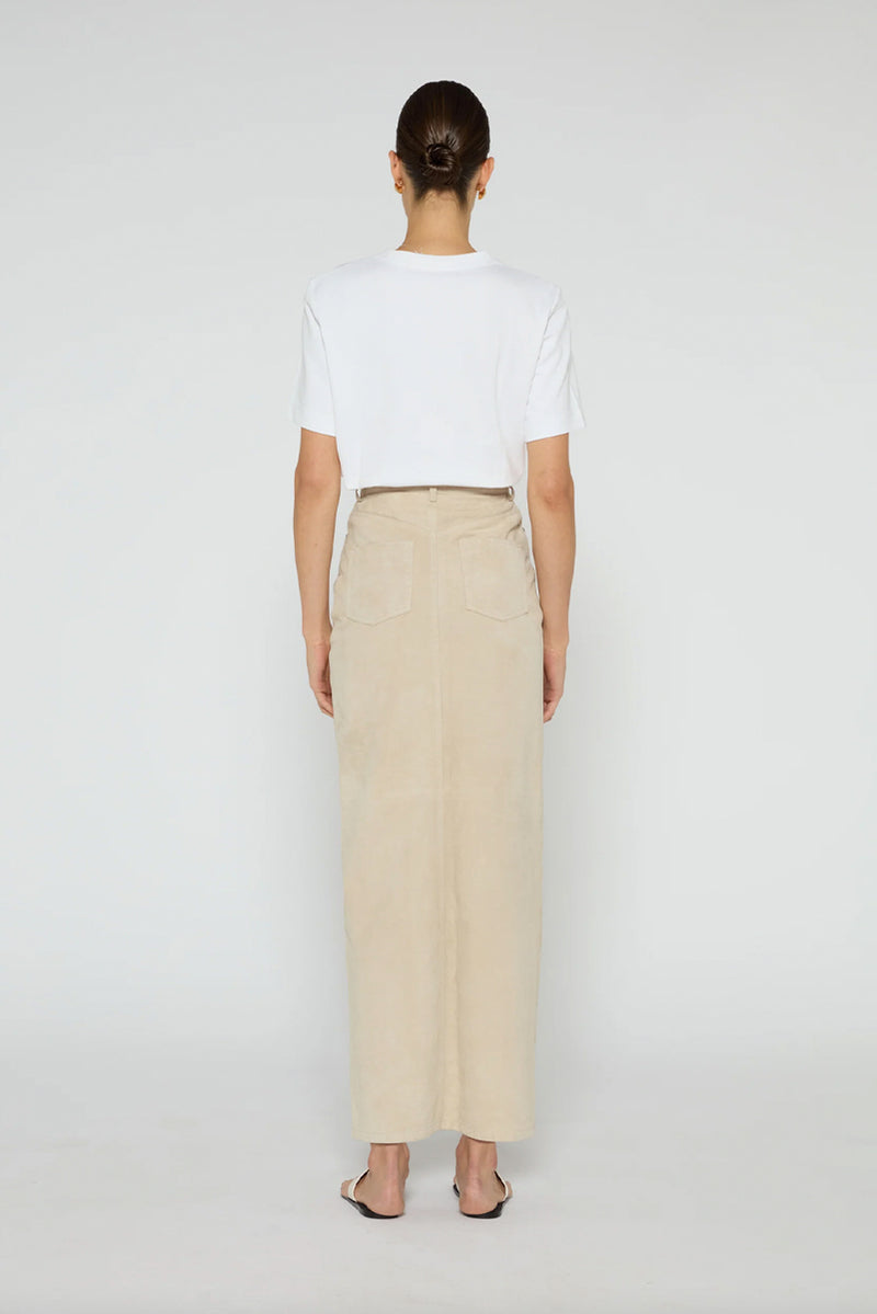 Chicago Suede Skirt - Creme