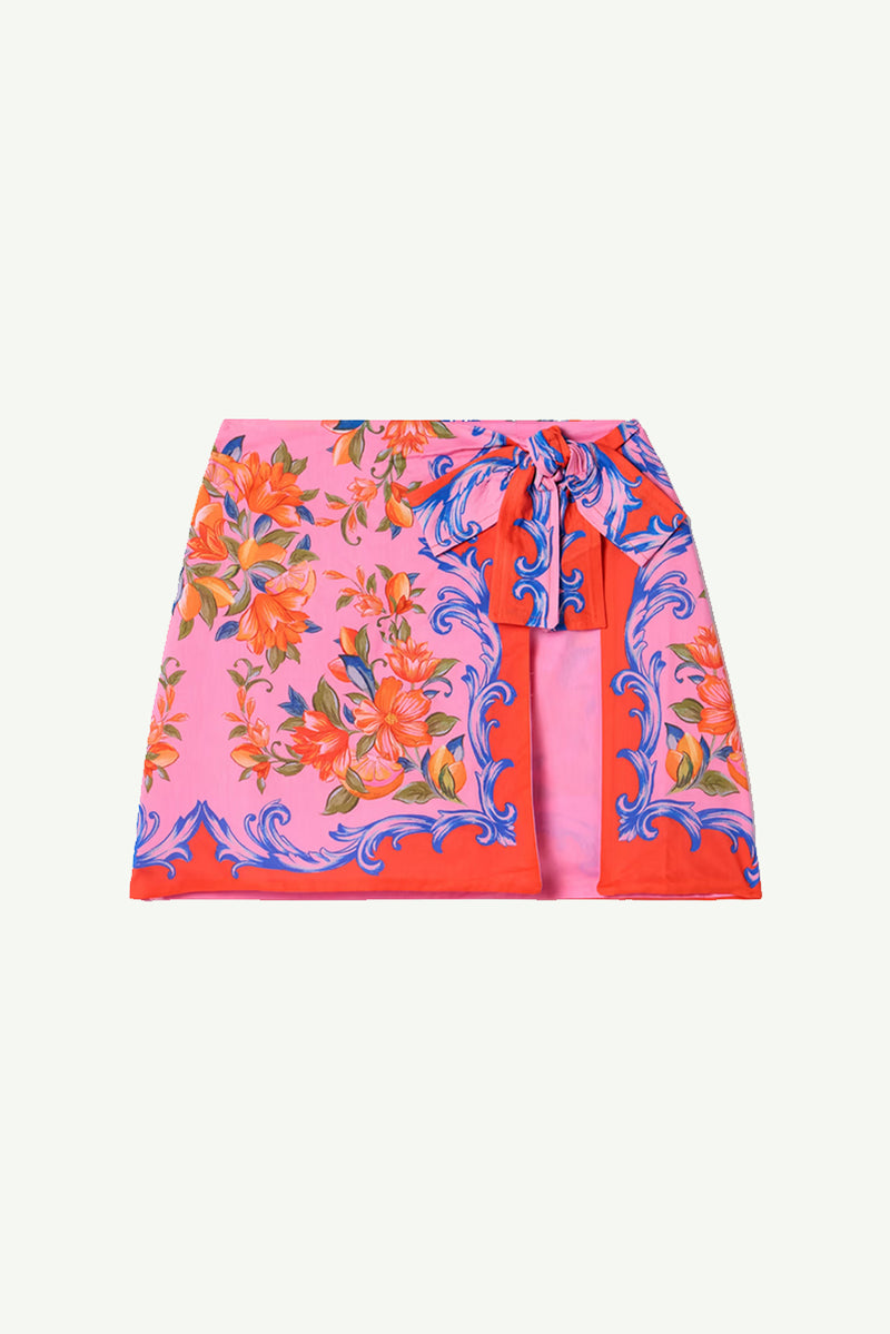 Sicily Mini Skirt - Orange