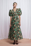 Adeline Floral Dress - Green Floral