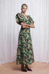 Adeline Floral Dress - Green Floral