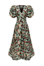 Adeline Floral Dress - Green Floral