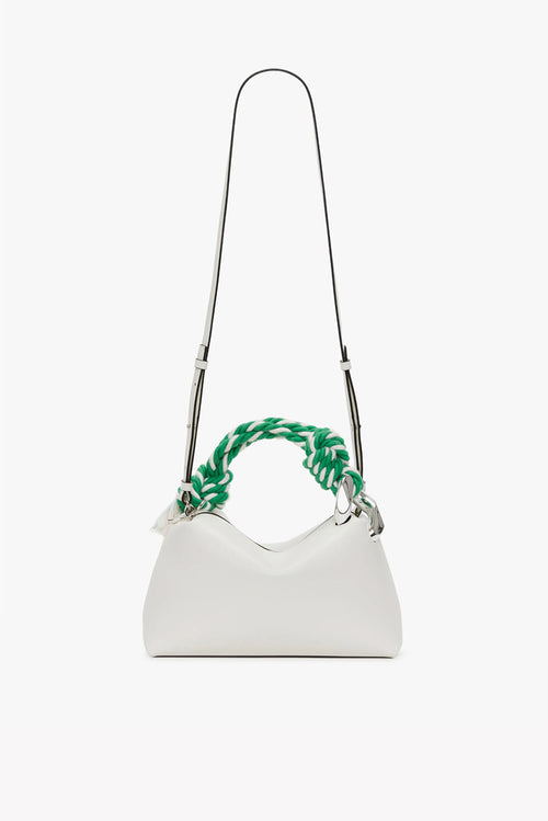 Corner Bag - Off White/Green Rope