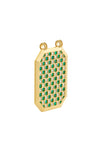 Emerald Check Scapular - 18K Yellow Gold