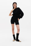 Organic Asym Sweater - Black