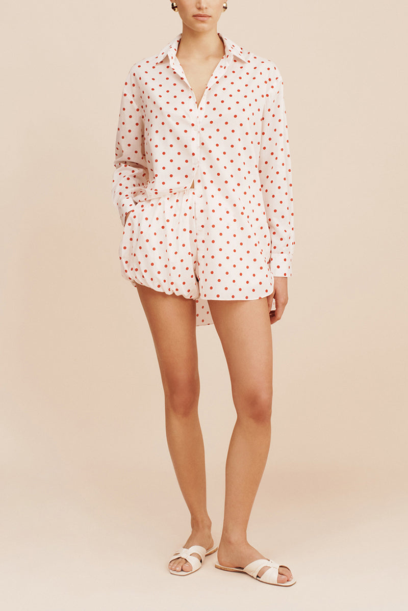 Paloma Shirt - Petite Polka Dot