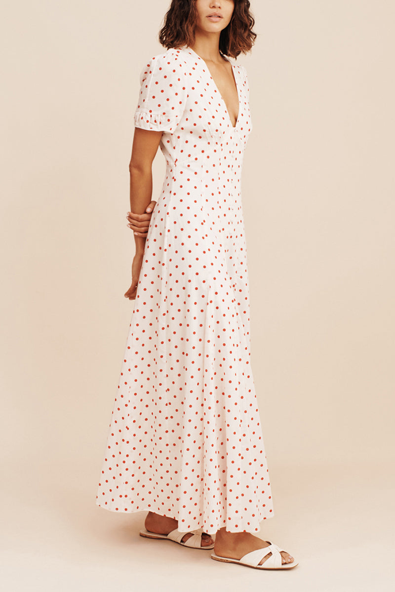 Paloma Dress - Petite Polka Dot