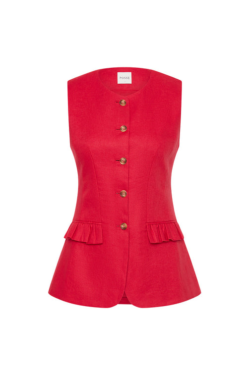 Matilda Gilet - Red