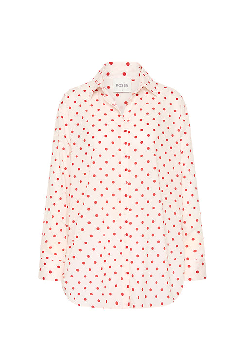 Paloma Shirt - Petite Polka Dot