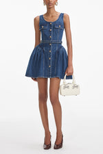 Flared Denim Dress