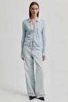 Cherr Tie Front Cardigan - Ice Water