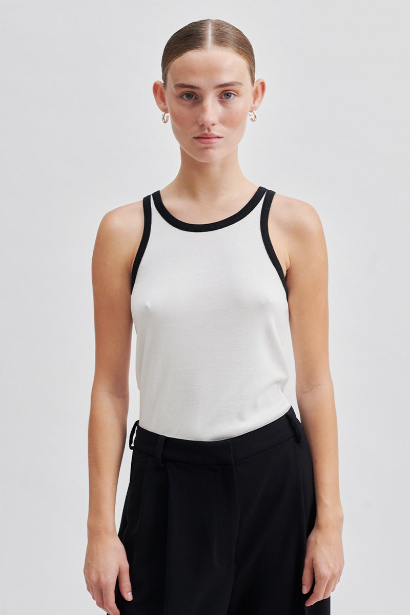 Elvida Tank Top - White