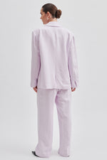 Lino Linen Pant - Lavender Fog