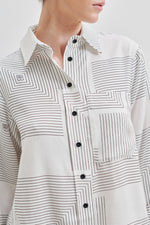 Tiarra Graphic Shirt - Vaporous White