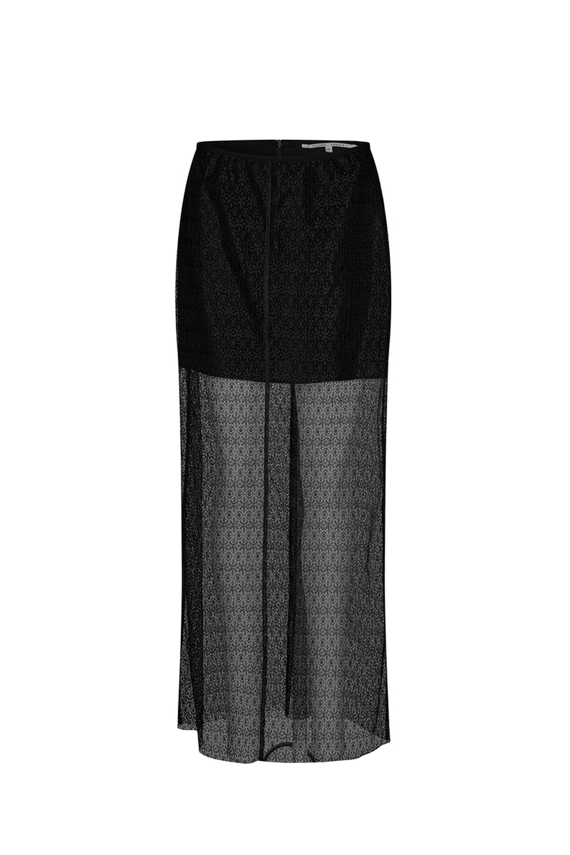 Observe Sheer Skirt - Black