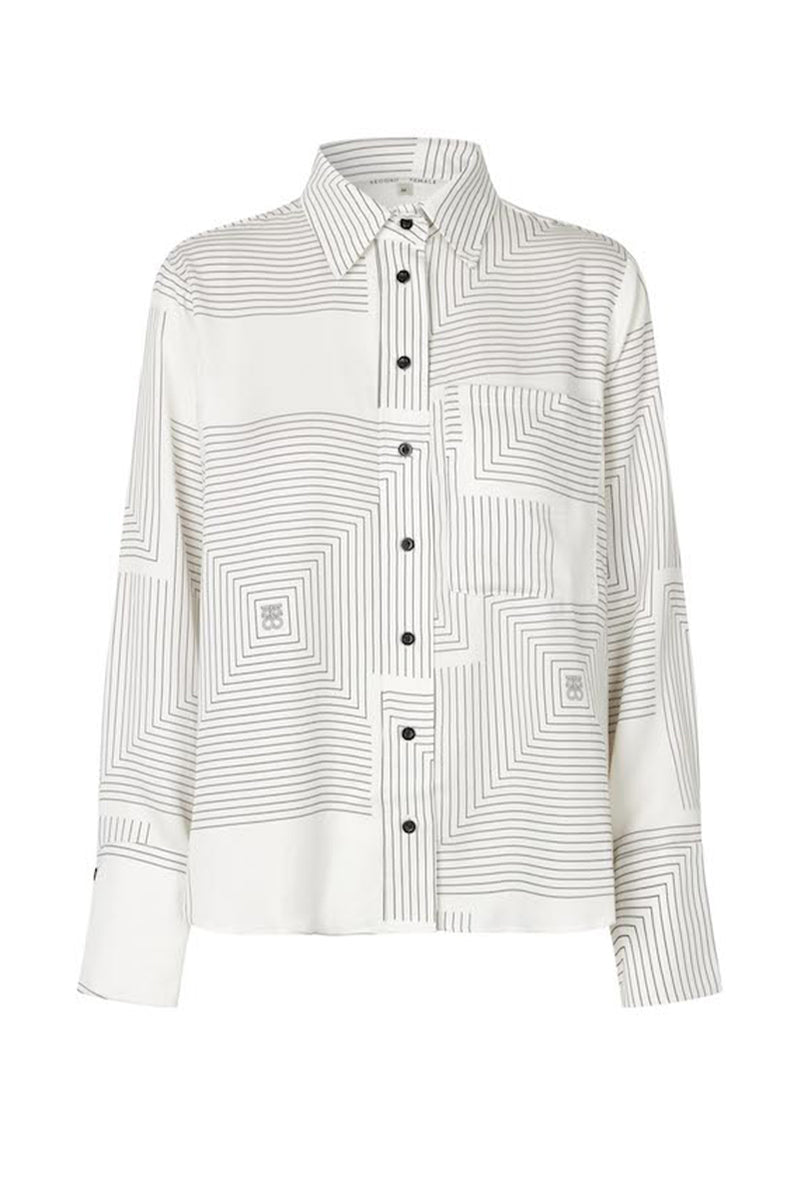 Tiarra Graphic Shirt - Vaporous White