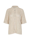 Elleny Knit SS Shirt - Pumice Stone