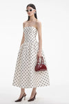 Taffeta Midi Dress - Polka Dot